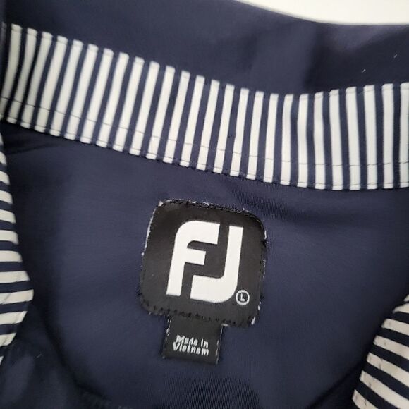 Foot joy golf polo shirt blue polyester navy blue - Picture 5 of 8